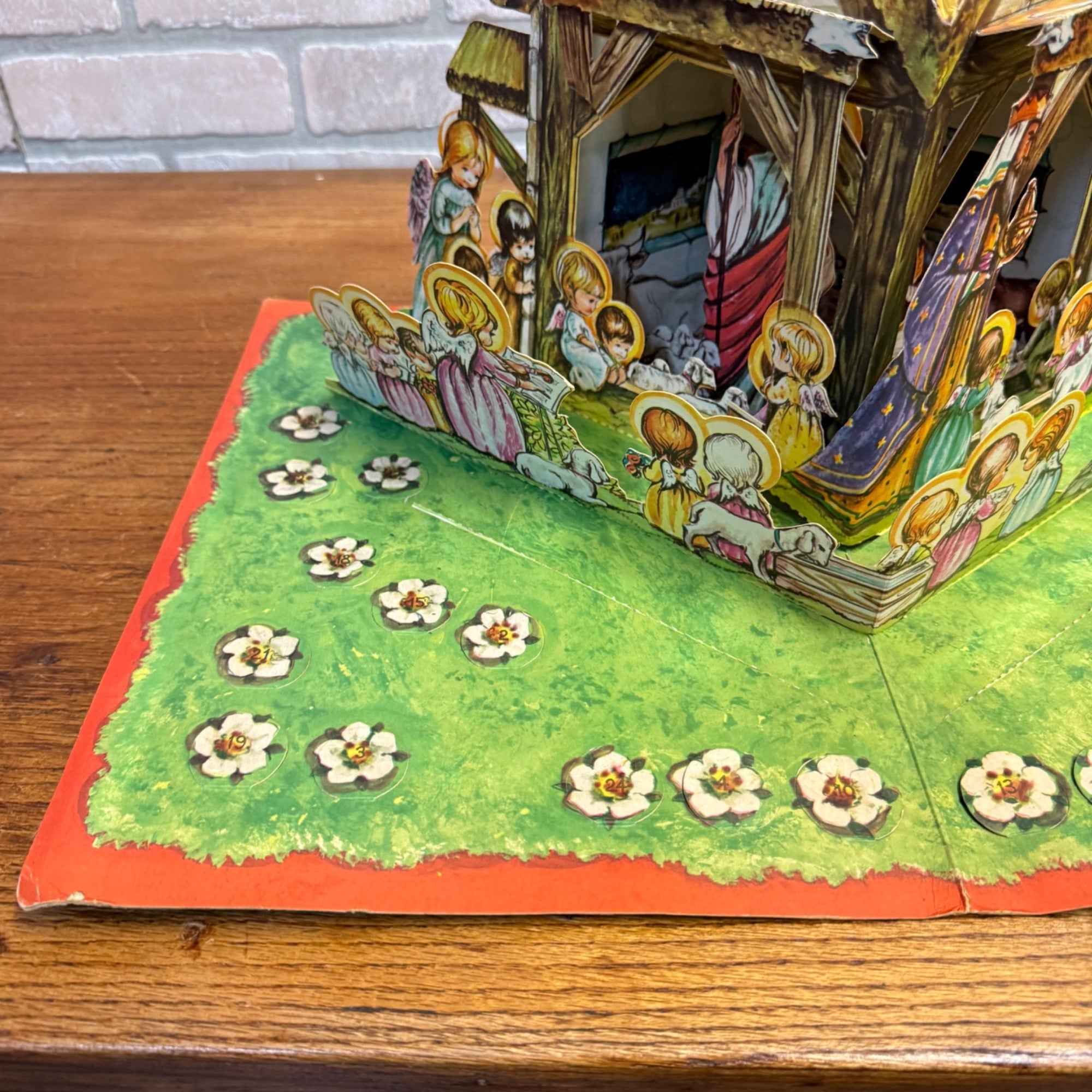 Nativity Pop Up Manger Scene West Germany Christmas Decor 3D Paper  As-Is