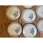 Buchan Thistle Serving Scotland Stoneware Pottery (10) 6-1/2" Dessert Plates Salad