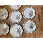 Buchan Thistle Serving Scotland Stoneware Pottery (10) 6-1/2" Dessert Plates Salad