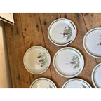 Buchan Thistle Serving Scotland Stoneware Pottery (10) 6-1/2" Dessert Plates Salad