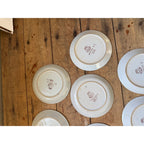 Buchan Thistle Serving Scotland Stoneware Pottery (10) 6-1/2" Dessert Plates Salad