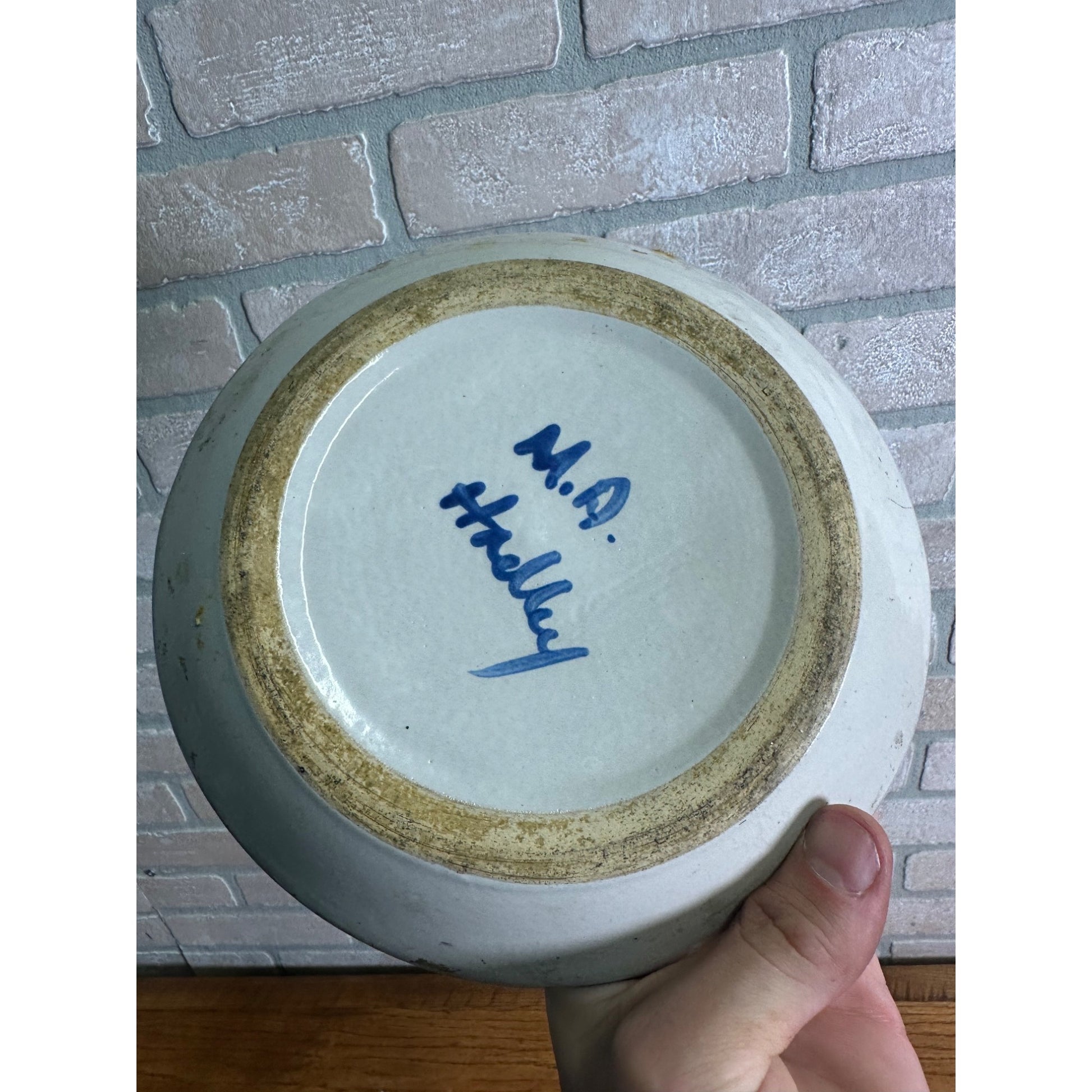 M. A. Hadley USA Pottery 8" House Cottage Ashtray Pottery