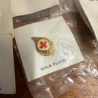 Lot of 5 Vintage Gallon Blood Donor Lapel Pin's American Red Cross Gold Plated 5, 6,7,8