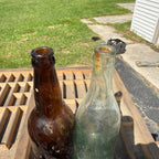 Pre-Pro Pair Independent Brewery Clear & Amber 12oz Bottles Beer Milwaukee Wis
