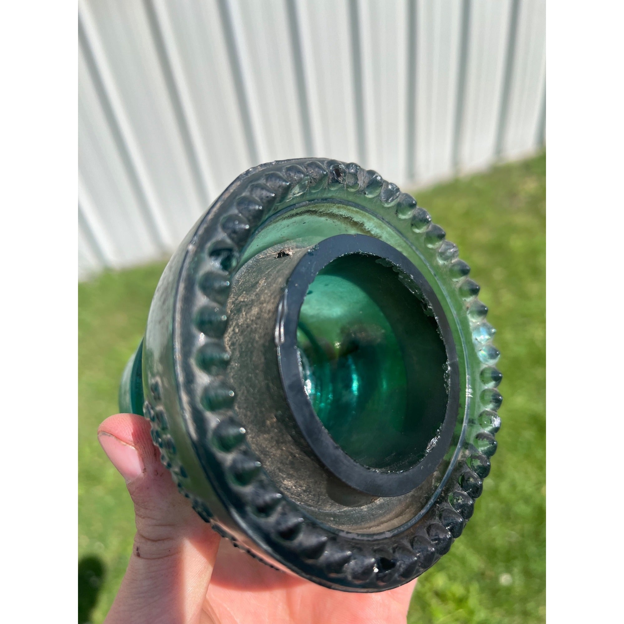 Antique Hemingray No. 40 Aqua Blue Green Glass Telephone Insulator Pat. 1893