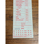 RARE Vintage 1960s McDonalds System Food Order Paper Receipt Slash M Logo