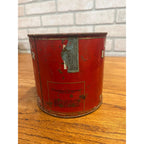 Vintage Union Leader Smoking Tobacco Tin Can Humidor Red P. Lorillard Co. Circa 1900s
