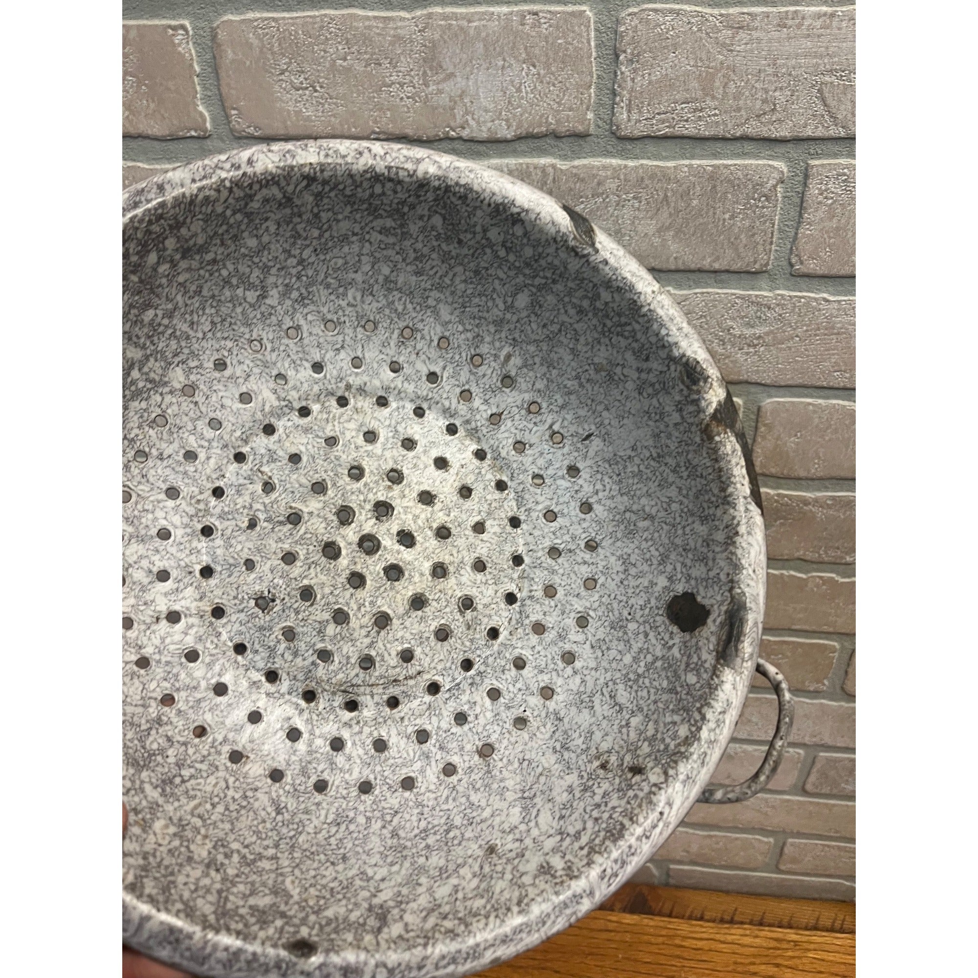 Speckled Vintage Stainer Gray Kitchen Decor Enamel