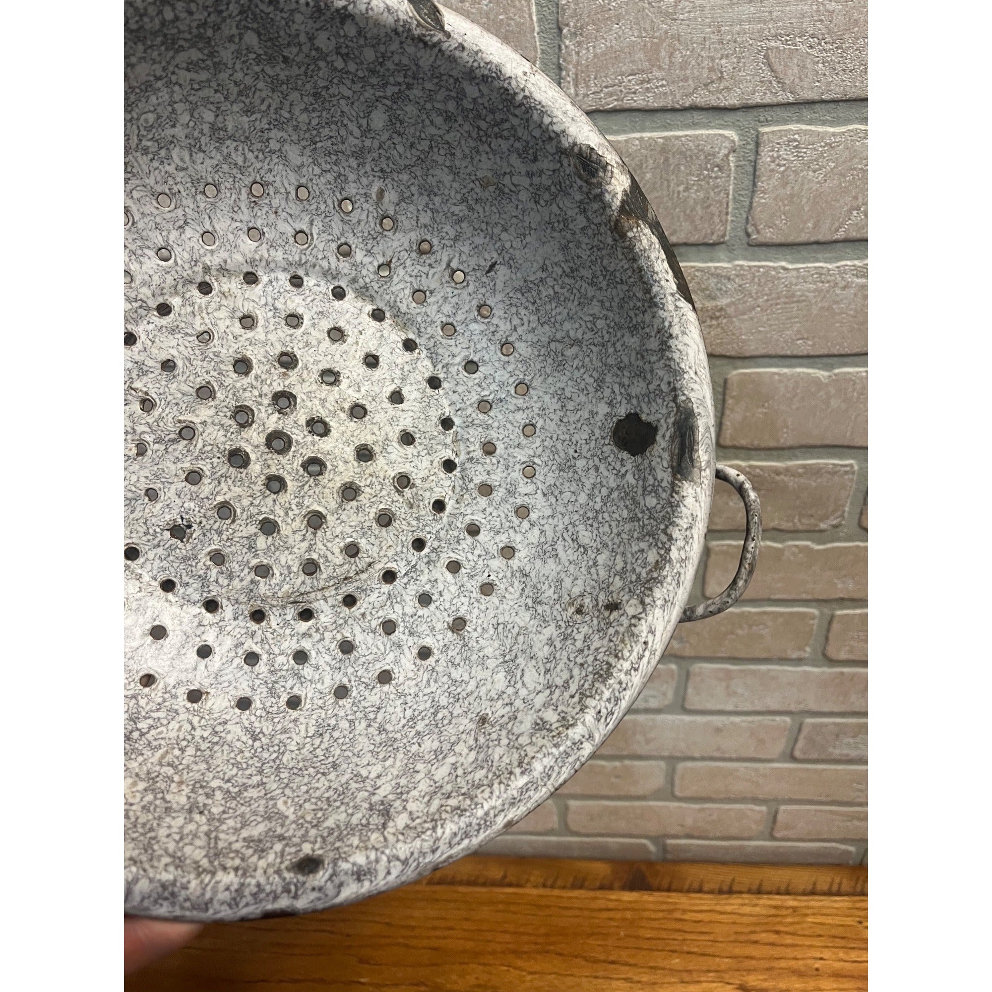 Speckled Vintage Stainer Gray Kitchen Decor Enamel