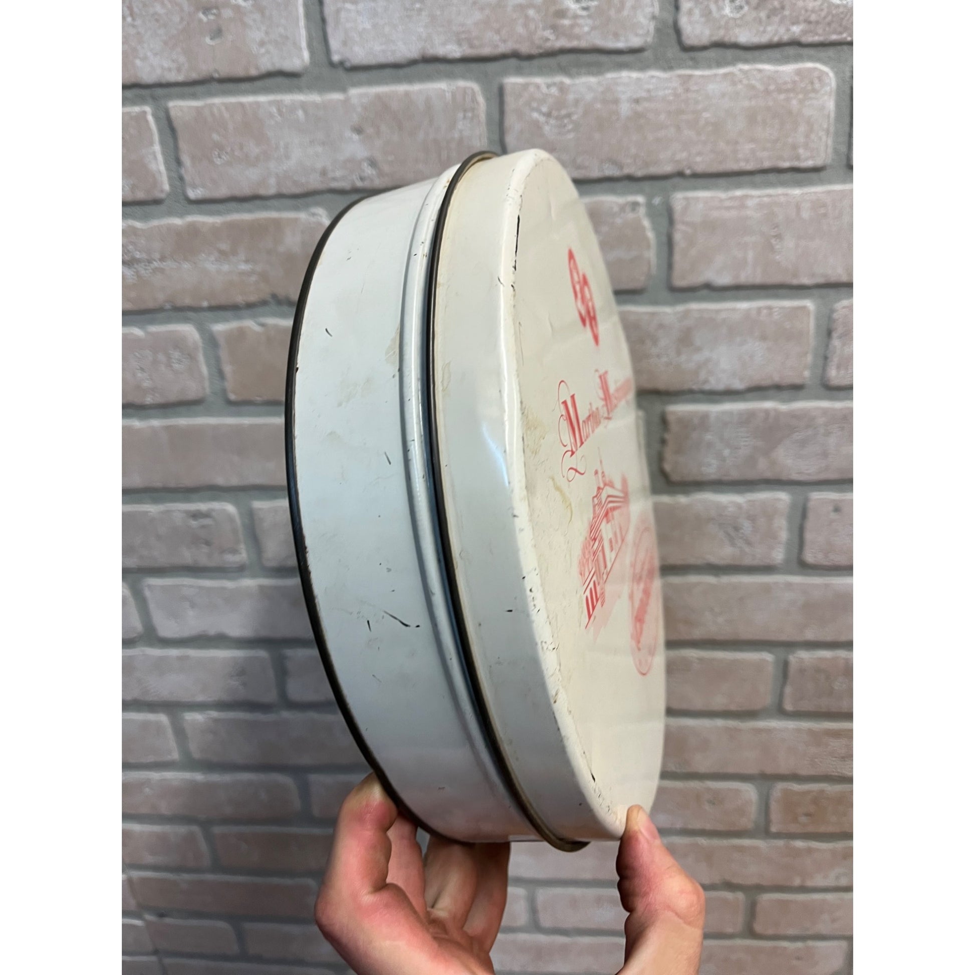 Vintage Martha Washington Chocolates Candy Tin Patriotic Americana 4th of July Decor