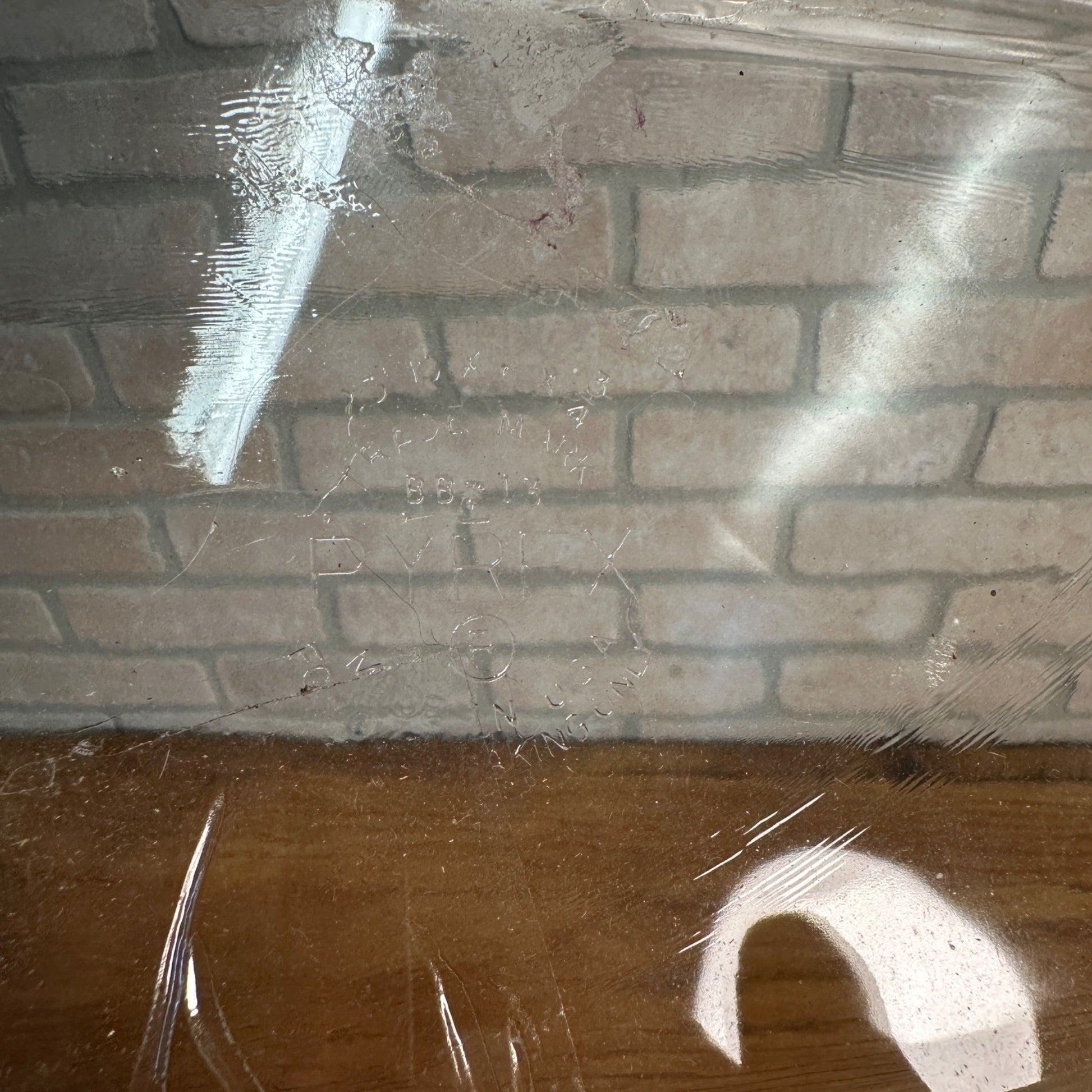 Vintage Pyrex Casserole Dish w/ Woven Silver Plated Wire Basket Carrier Holder