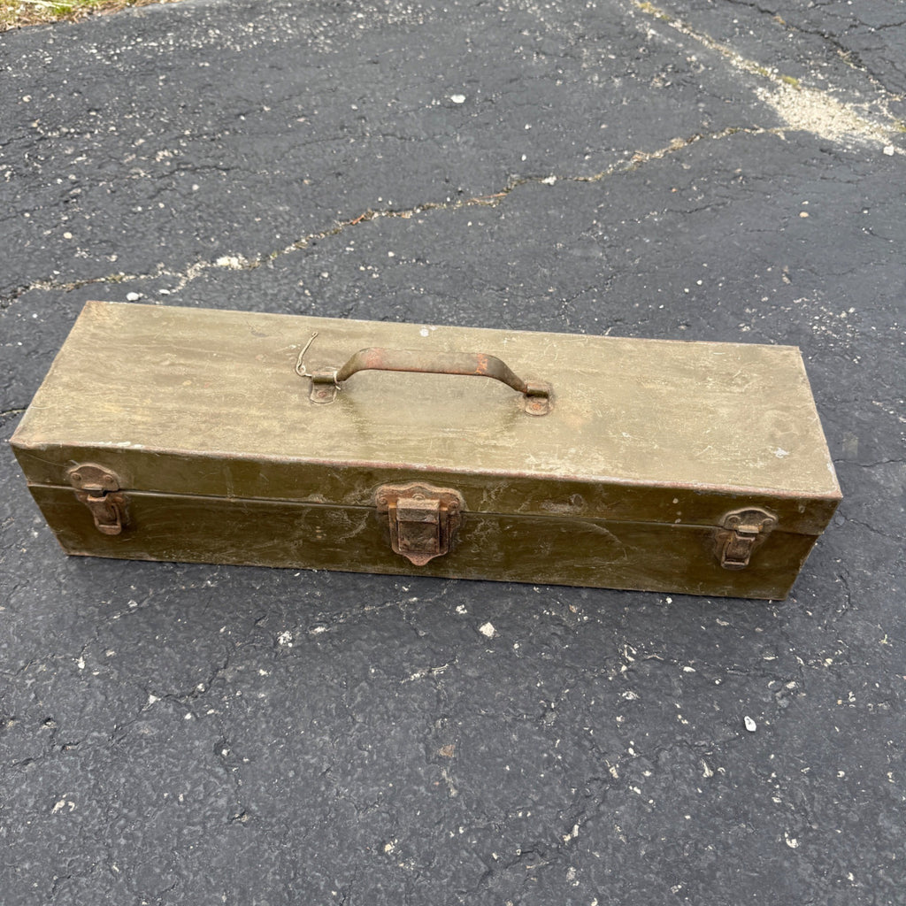 VTG Antique Fishing Tackle Lure Box Metal HOBART WATERTITE Tray MPLS MINN
