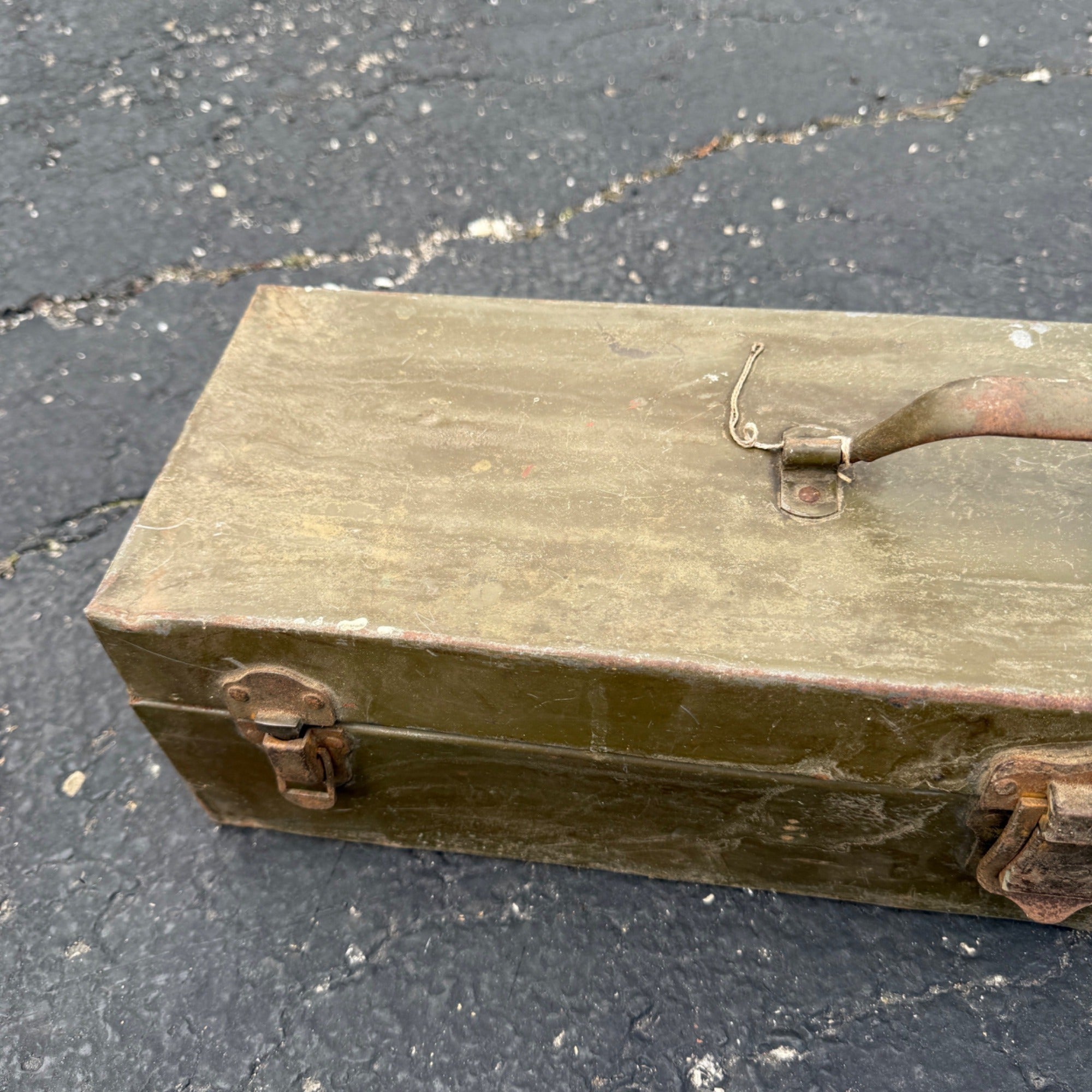 VTG Antique Fishing Tackle Lure Box Metal HOBART WATERTITE Tray MPLS MINN