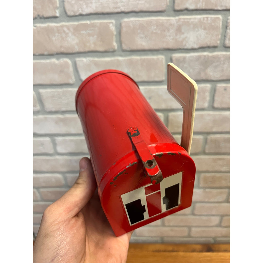Vintage International Harvester IH Farm Miniature Mailbox Bank Miniature Metal USA
