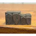 Vintage Plymouth DeSoto Chrysler Motors Letterpress Printing Blocks Lot (4)