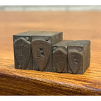 Vintage Plymouth DeSoto Chrysler Motors Letterpress Printing Blocks Lot (4)