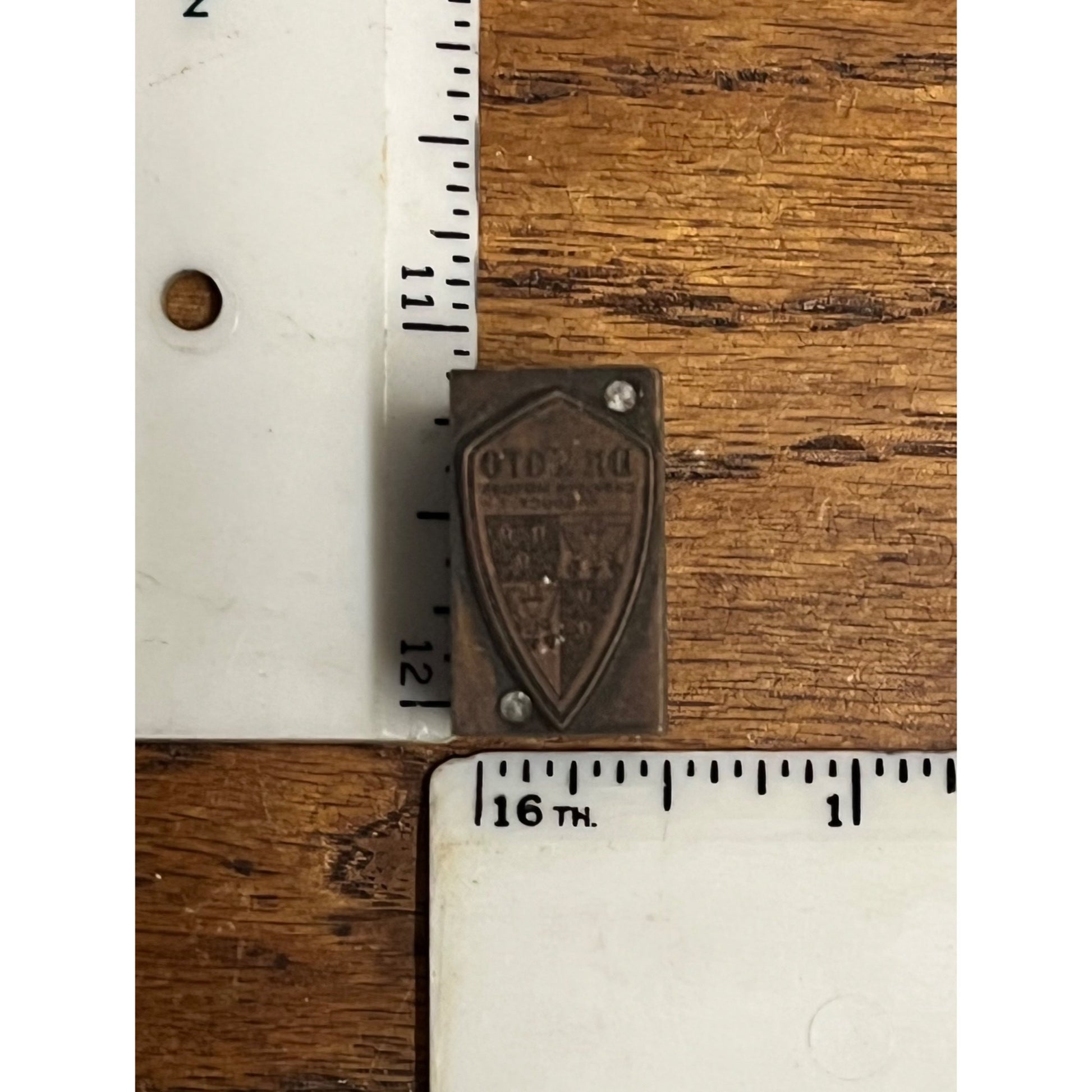 Vintage Plymouth DeSoto Chrysler Motors Letterpress Printing Blocks Lot (4)