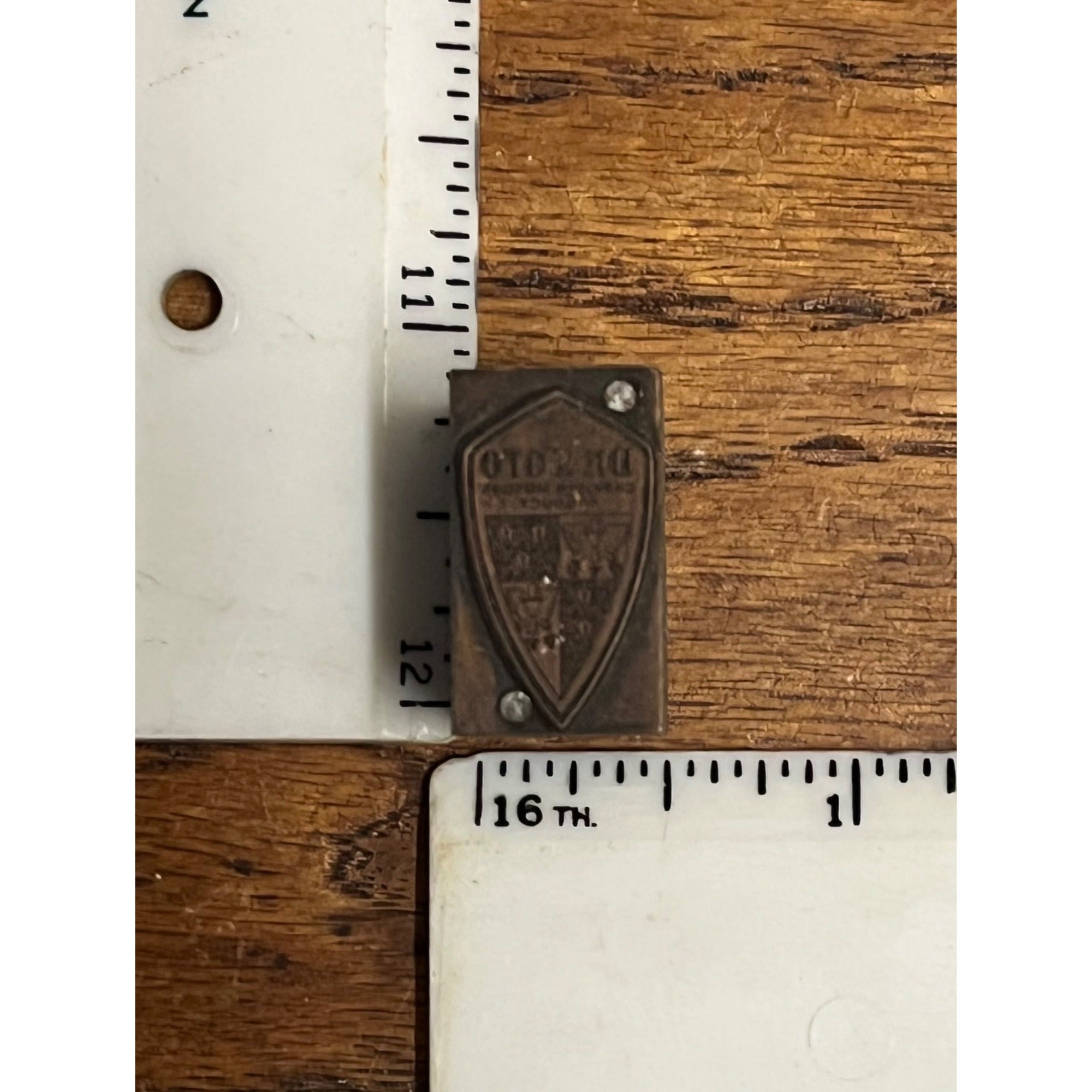 Vintage Plymouth DeSoto Chrysler Motors Letterpress Printing Blocks Lot (4)