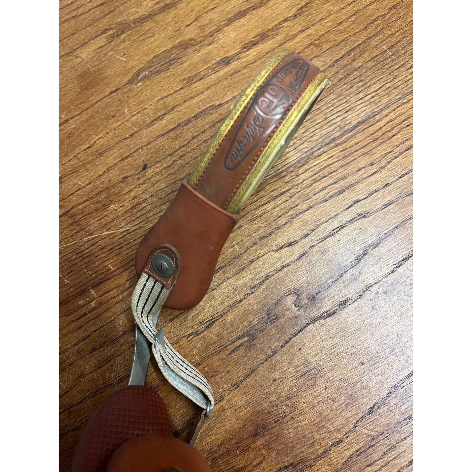 Antique Vintage Hernia Belt Medical Device Oddity Leather Ohio Truss Co. 1900s