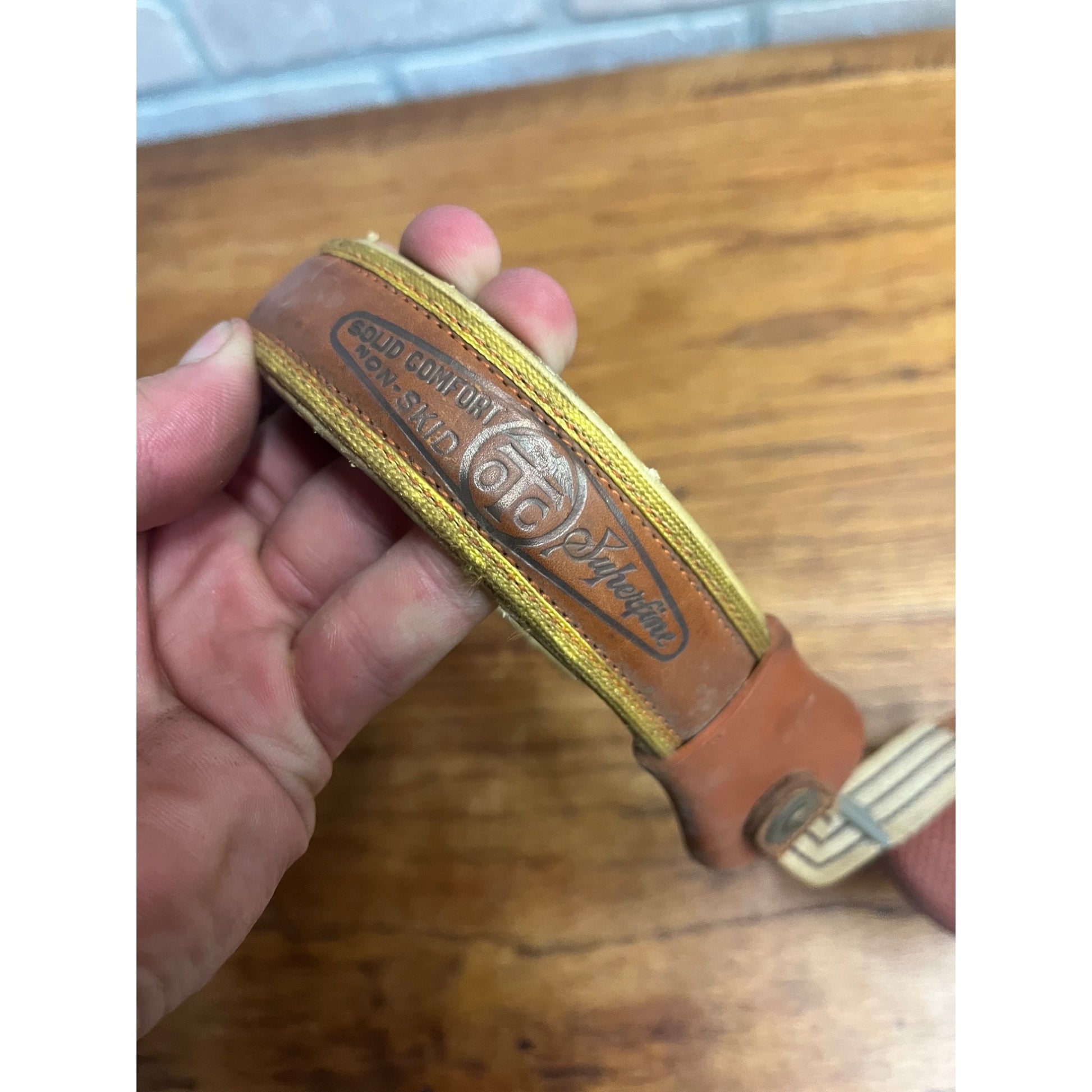 Antique Vintage Hernia Belt Medical Device Oddity Leather Ohio Truss Co. 1900s