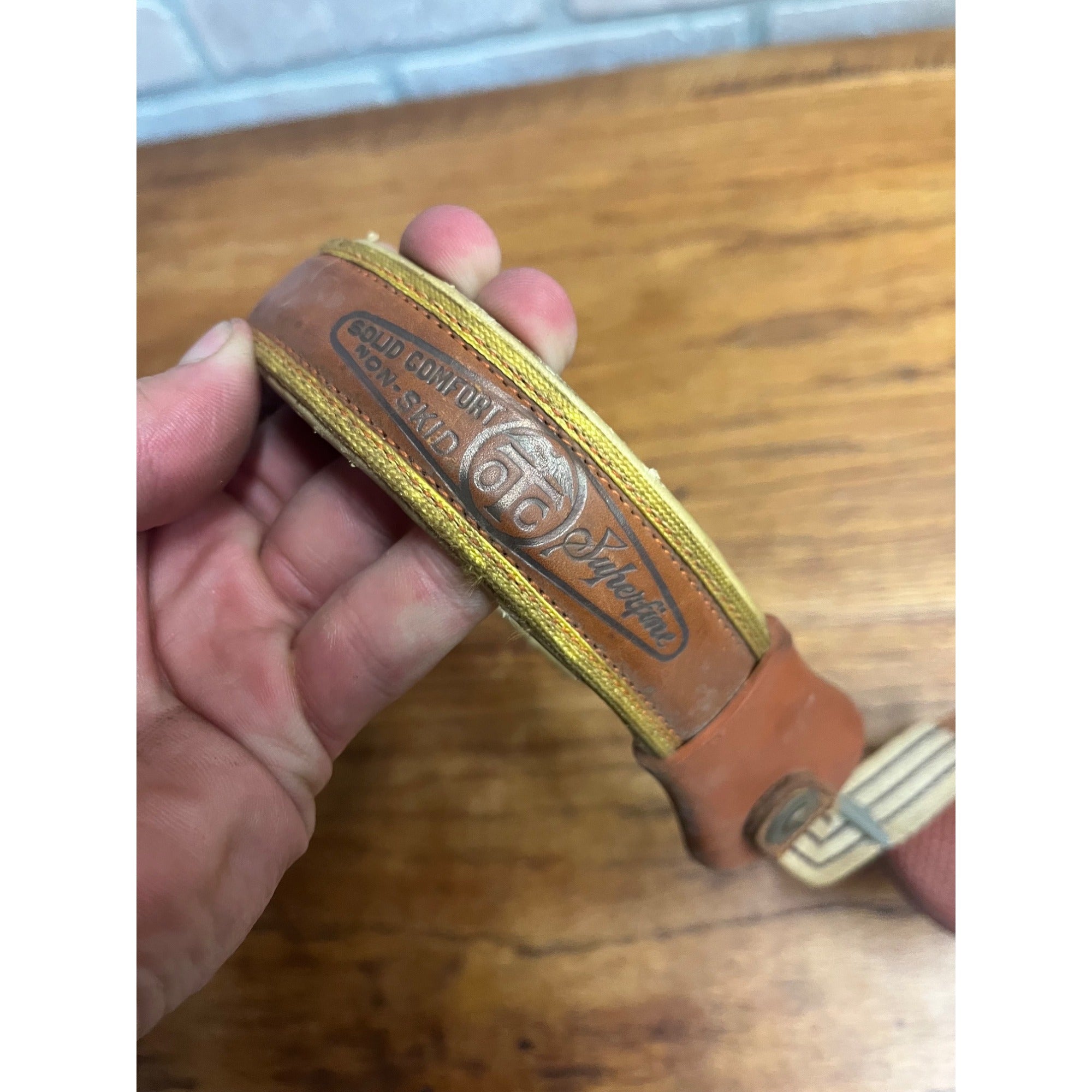 Antique Vintage Hernia Belt Medical Device Oddity Leather Ohio Truss Co. 1900s