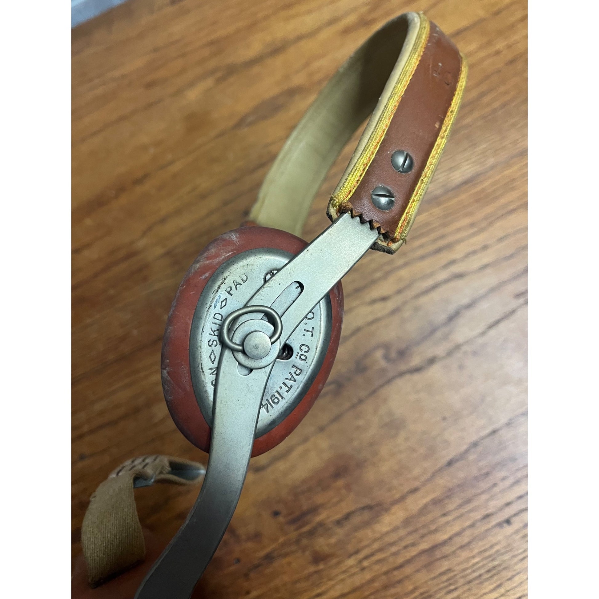 Antique Vintage Hernia Belt Medical Device Oddity Leather Ohio Truss Co. 1900s