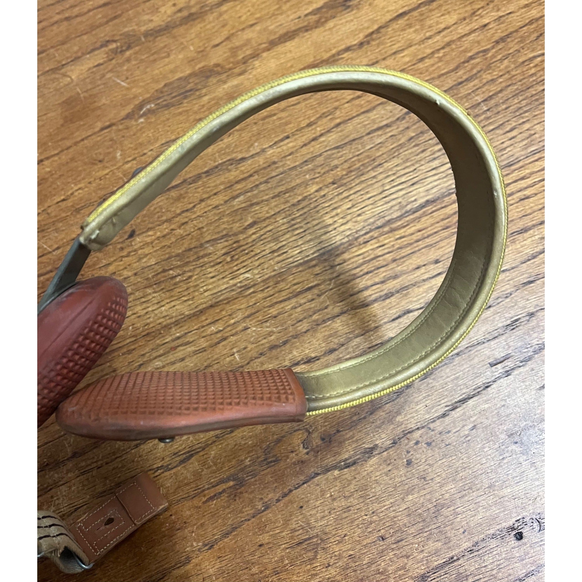 Antique Vintage Hernia Belt Medical Device Oddity Leather Ohio Truss Co. 1900s