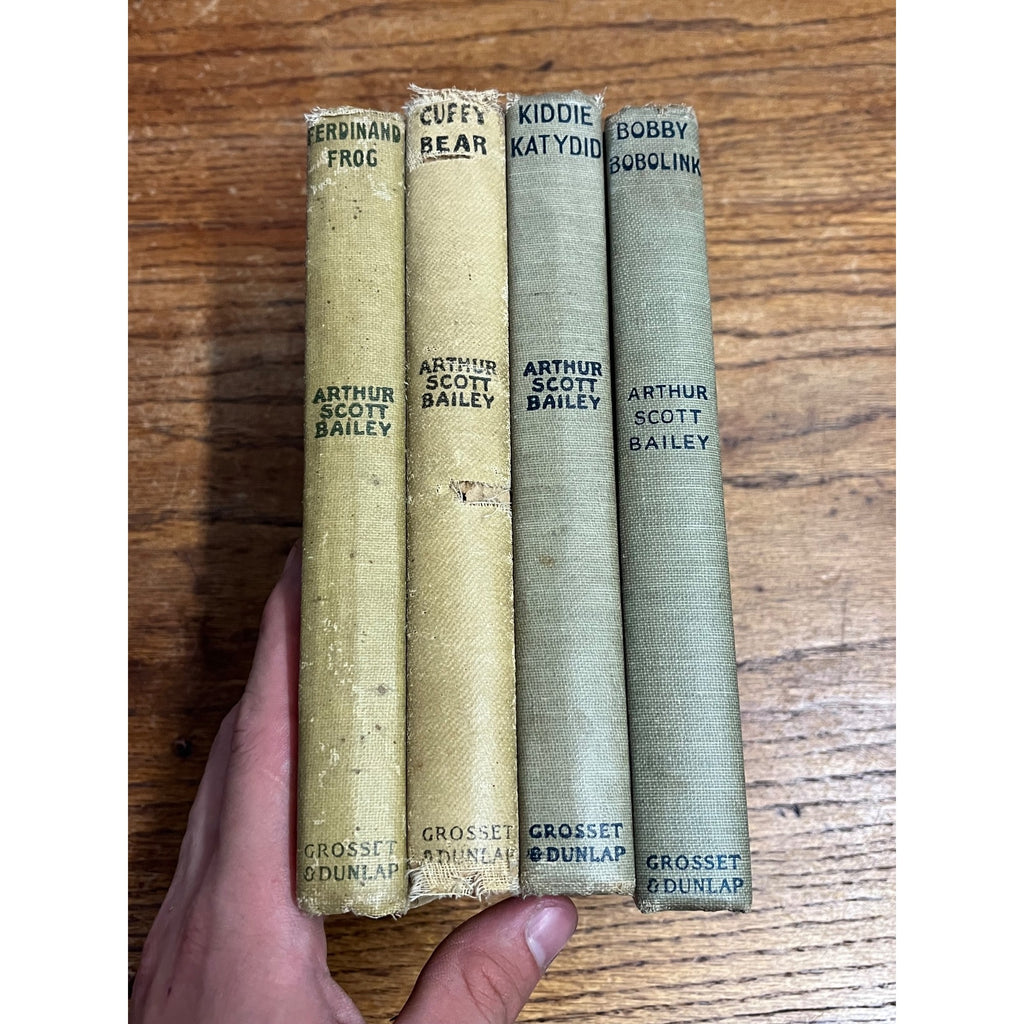 Lot of 4 Vintage Hardcover Arthur Scott Bailey Children's Books Tuck Me in Sleepy Time