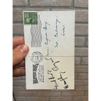 1948 Official Warner Bros Humphrey Bogart Photo Postcard Facsimile Signature Autograph