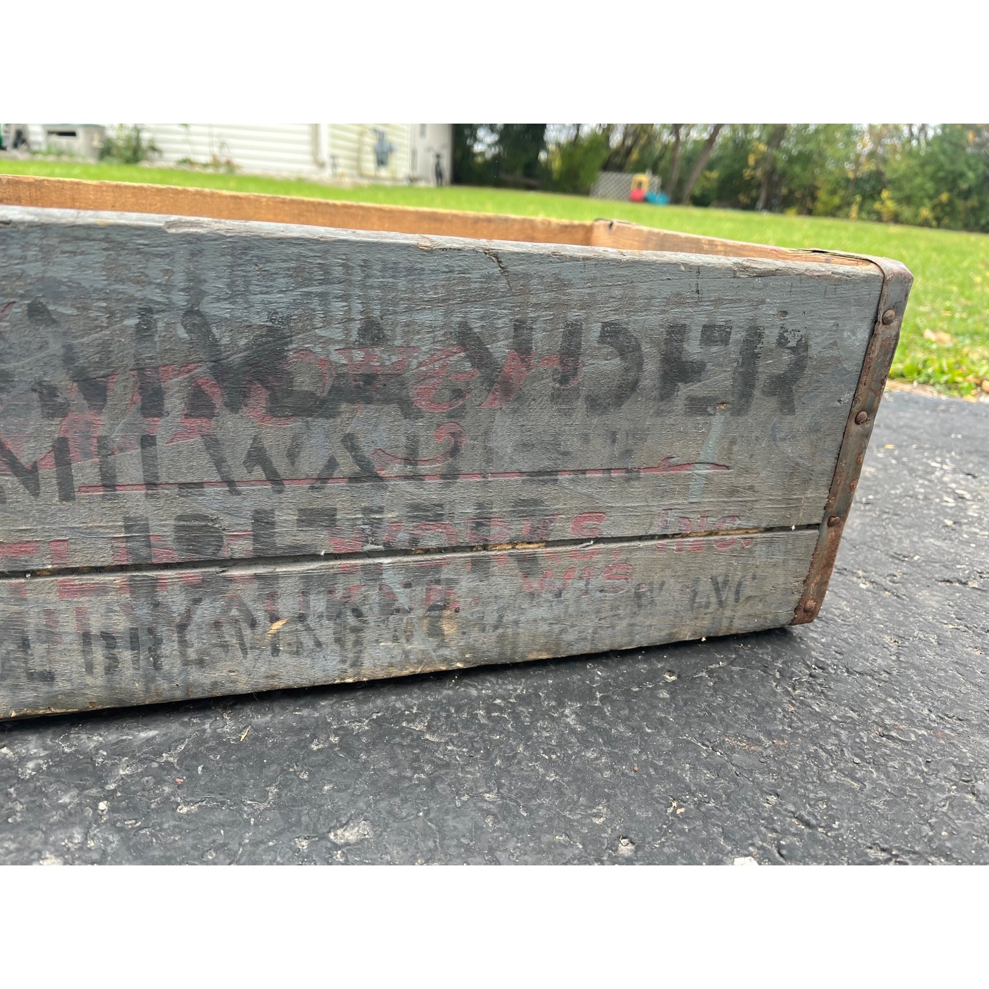 RARE Vintage Capitol Brewing Co. Commander Beer Milwaukee WI Wooden Crate Case
