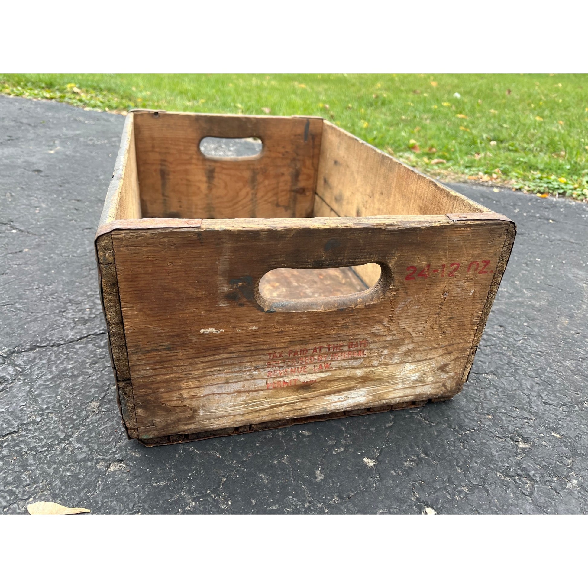 RARE Vintage Capitol Brewing Co. Commander Beer Milwaukee WI Wooden Crate Case