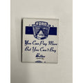 Vintage FORD Dealership Full Matcbook Advertising West Bend Motor Co. Wisconsin