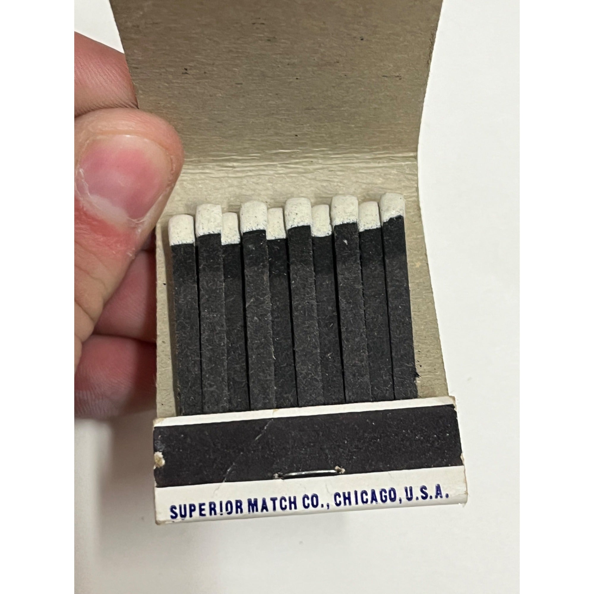 Vintage FORD Dealership Full Matcbook Advertising West Bend Motor Co. Wisconsin