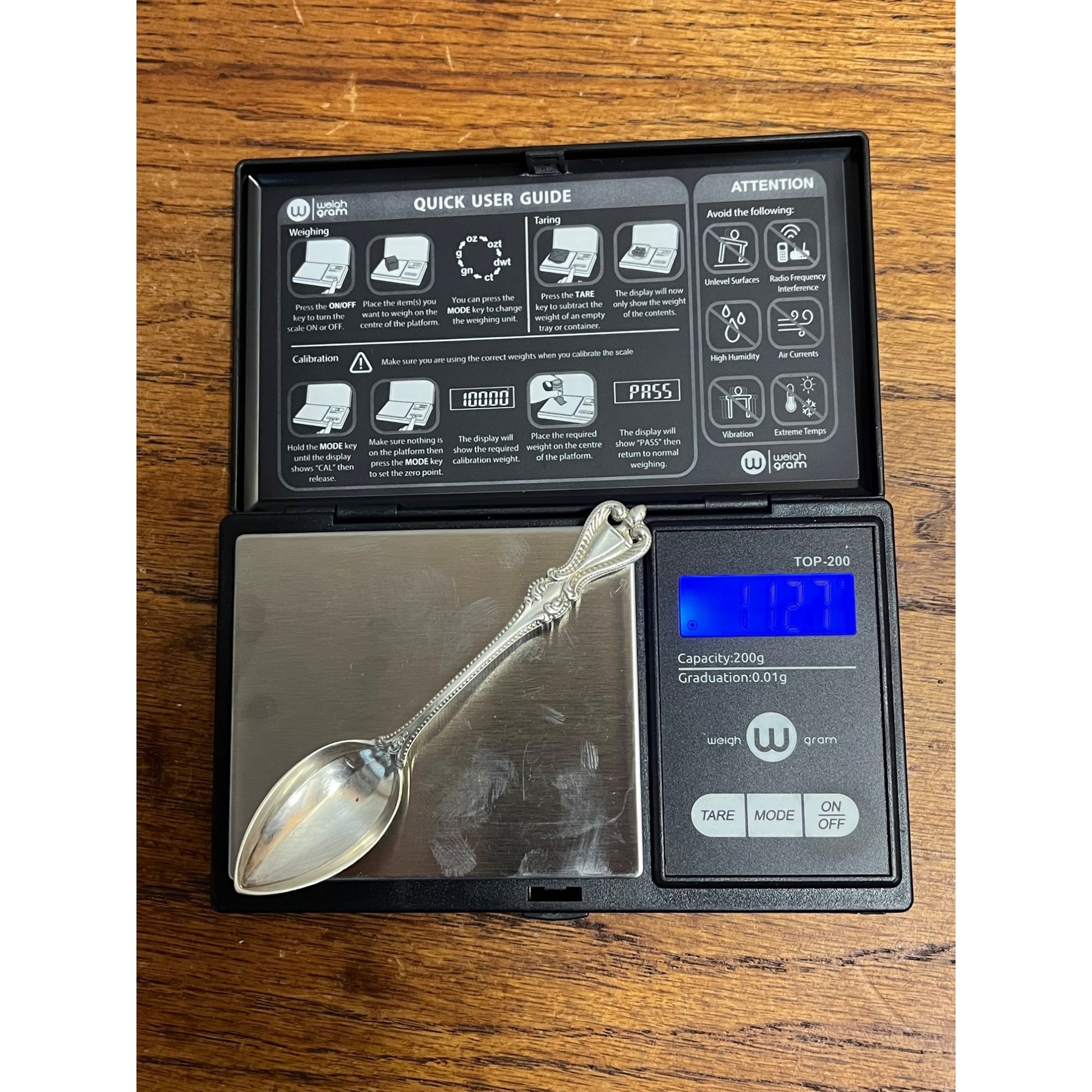 Towle Old Colonial Sterling Silver Demitasse Spoon Coffee 4" No Mono