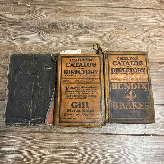 Vintage 1920s Lot (3) Automobiel Chilton Repair Parts Guides ADVERTISEMENTS