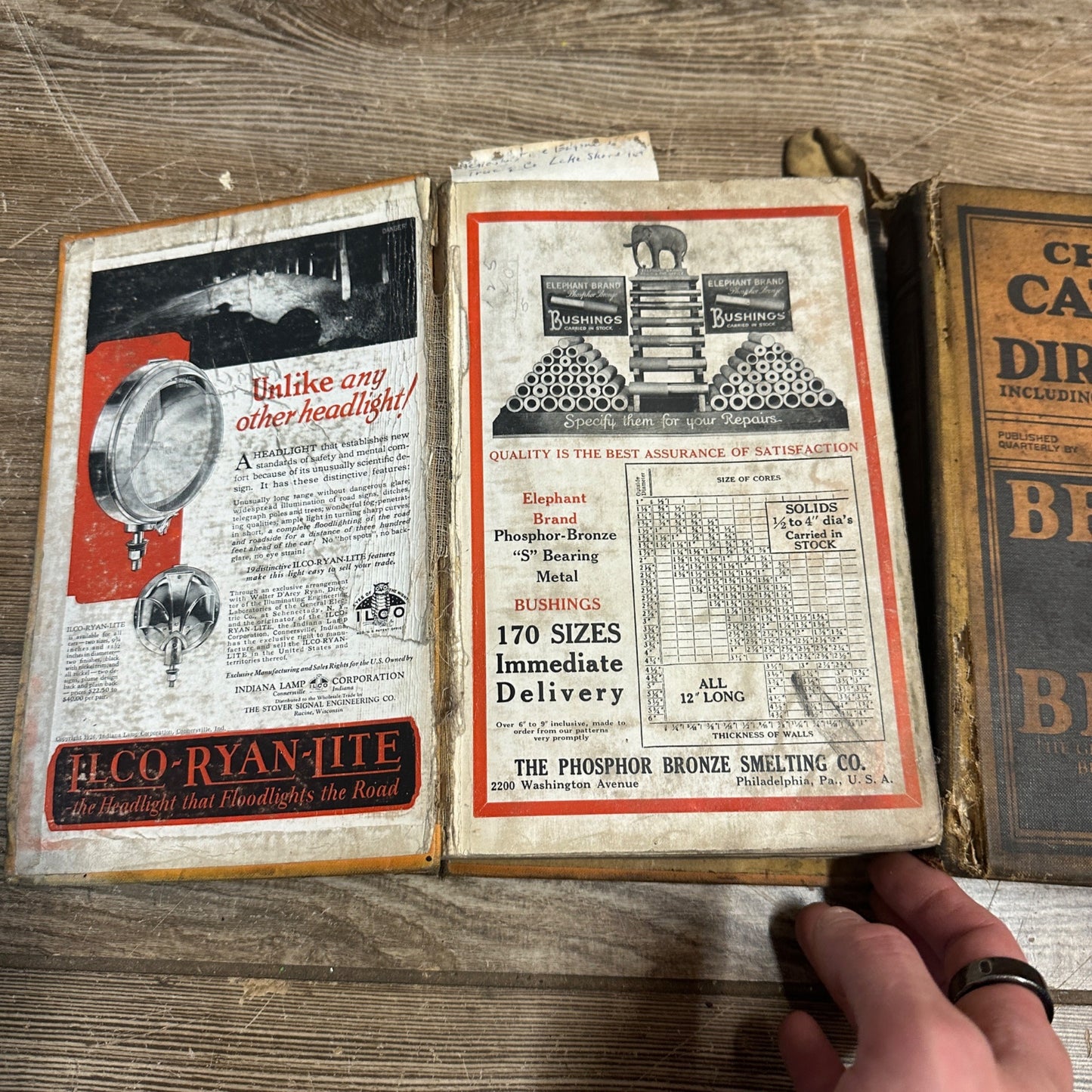 Vintage 1920s Lot (3) Automobiel Chilton Repair Parts Guides ADVERTISEMENTS