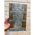 RARE Vintage 1950s Miller Brewing Co. Beer Letterpress Printing Block Gettelman