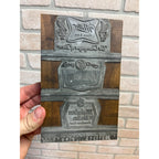 RARE Vintage 1950s Miller Brewing Co. Beer Letterpress Printing Block Gettelman