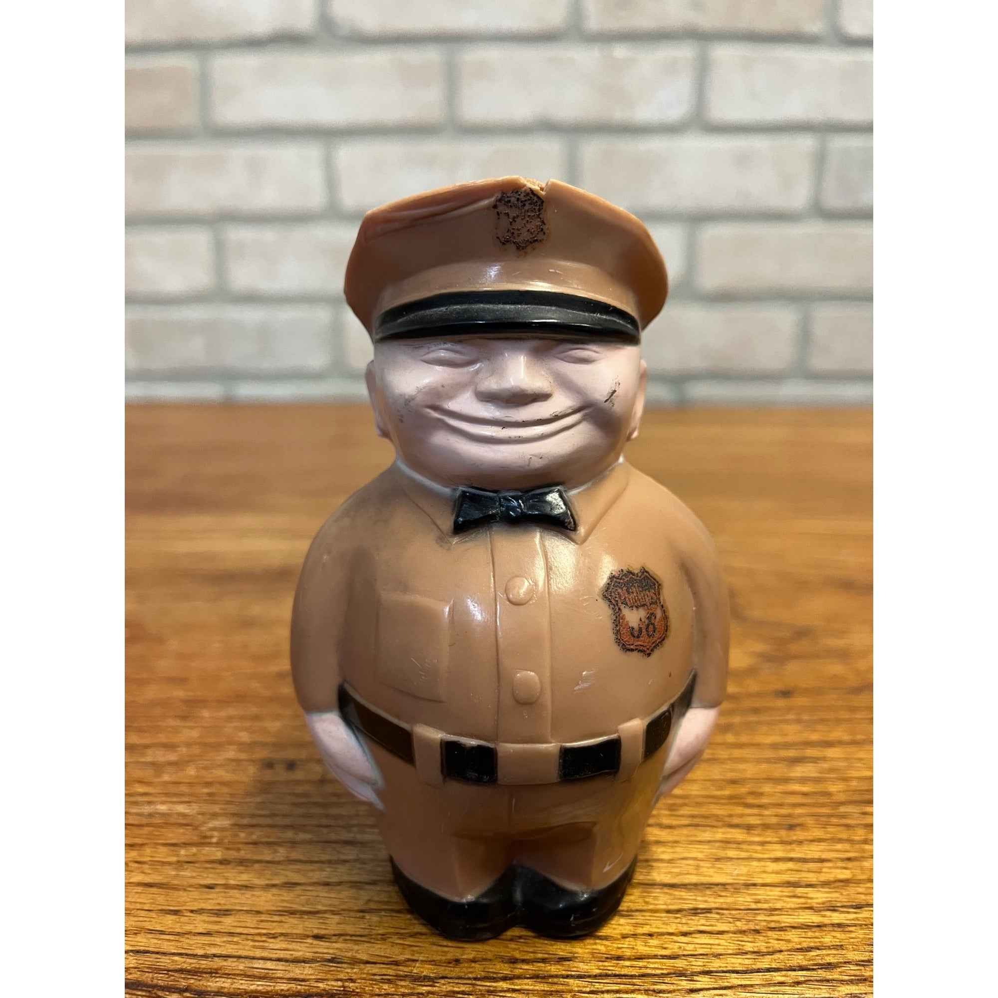 Vintage 1950s Phillips 66 Service Station Attendant Advertising Plastic Coin Bank
