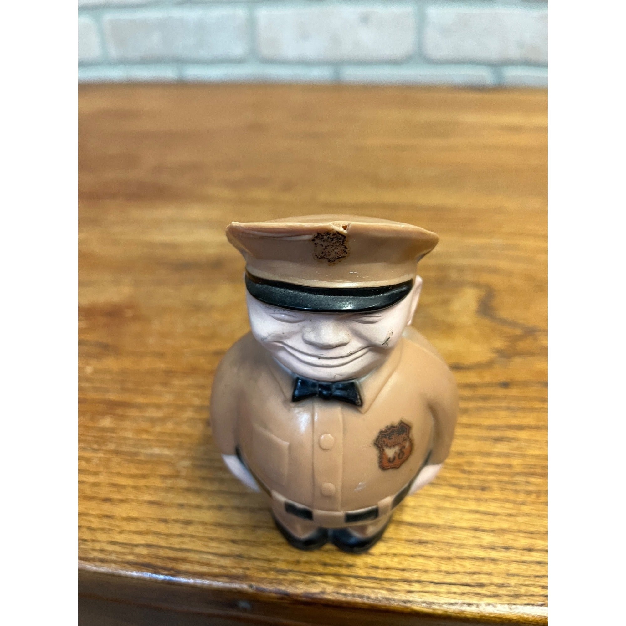 Vintage 1950s Phillips 66 Service Station Attendant Advertising Plastic Coin Bank