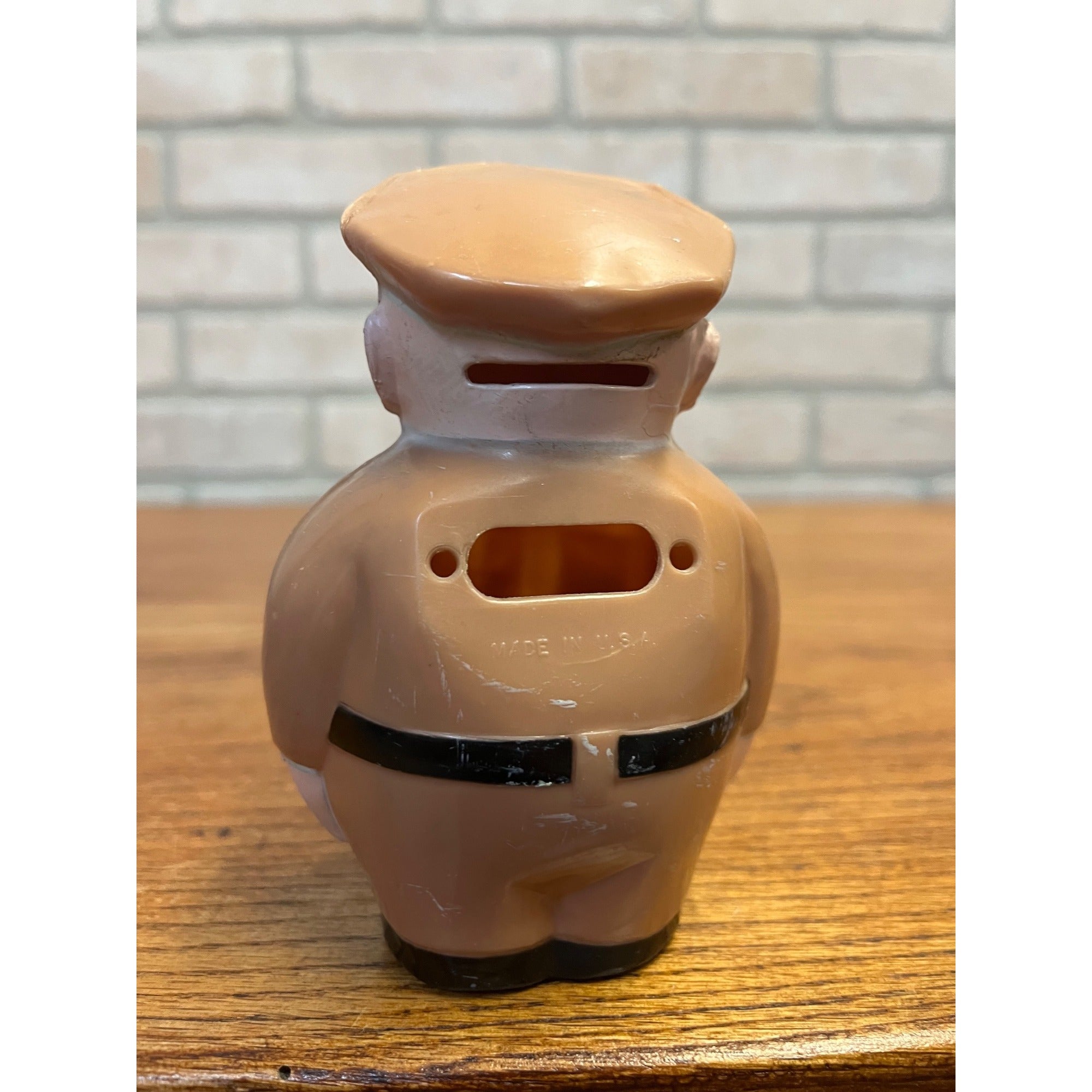 Vintage 1950s Phillips 66 Service Station Attendant Advertising Plastic Coin Bank