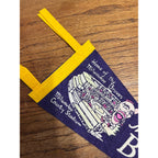 Vintage 1950s Milwaukee Braves 12" Mini Purple Felt Pennant Flag MLB Baseball