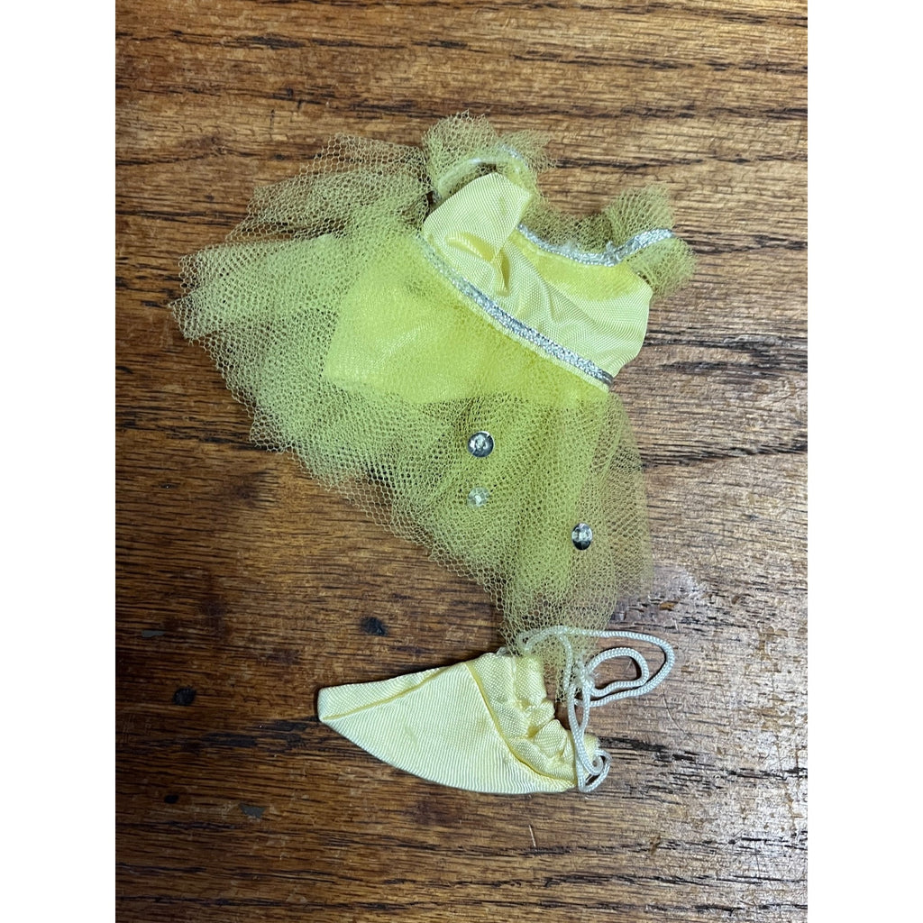 Vintage 1960s Ideal Tammy Doll Family Outfit Budding Ballerina Yellow 9360-2