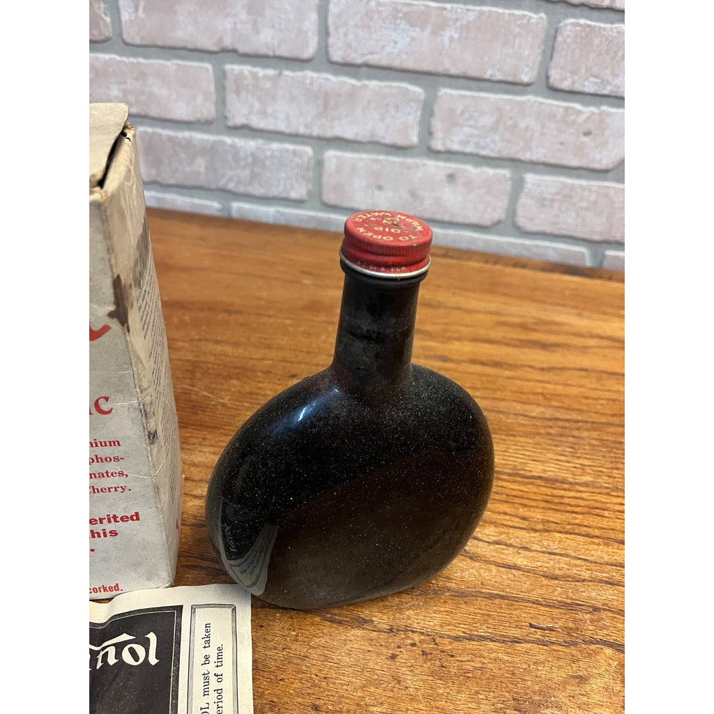 Vintage Vinol Family Tonic Bottle Box Insert Full Unopened Chester Kent Medicine