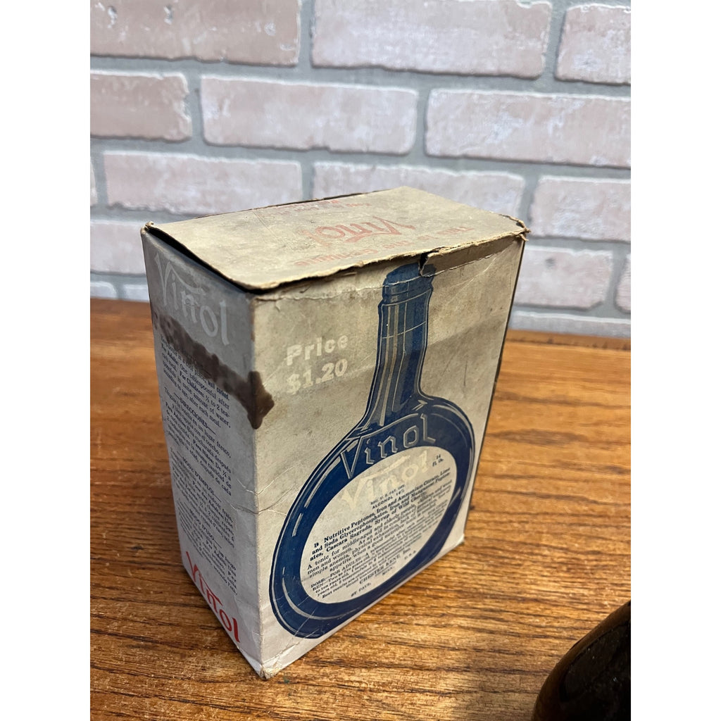 Vintage Vinol Family Tonic Bottle Box Insert Full Unopened Chester Kent Medicine