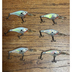 Rapala Glass Shad Raps Fishing Lures Lot (6) Used Vintage Bait #5