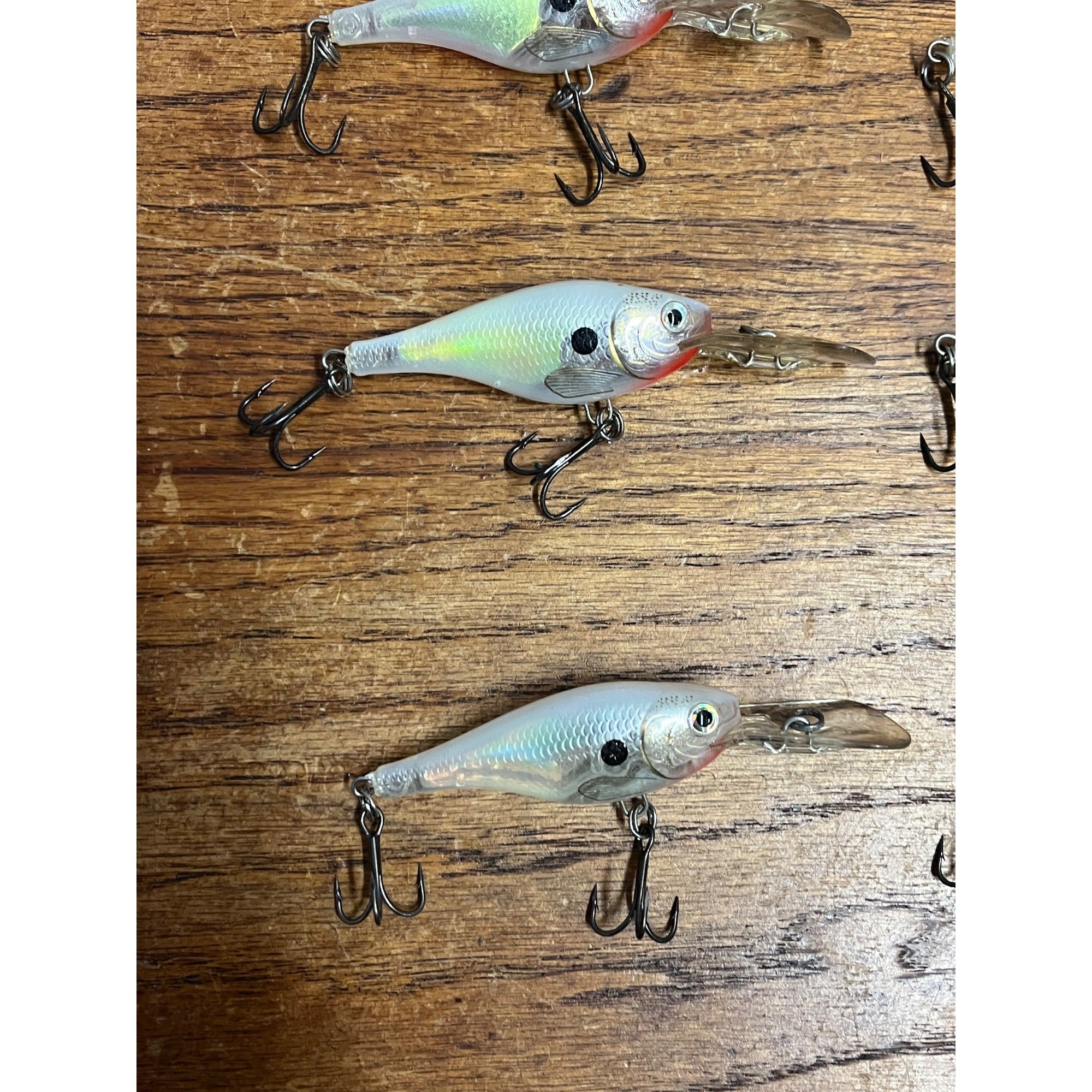 Rapala Glass Shad Raps Fishing Lures Lot (6) Used Vintage Bait #5