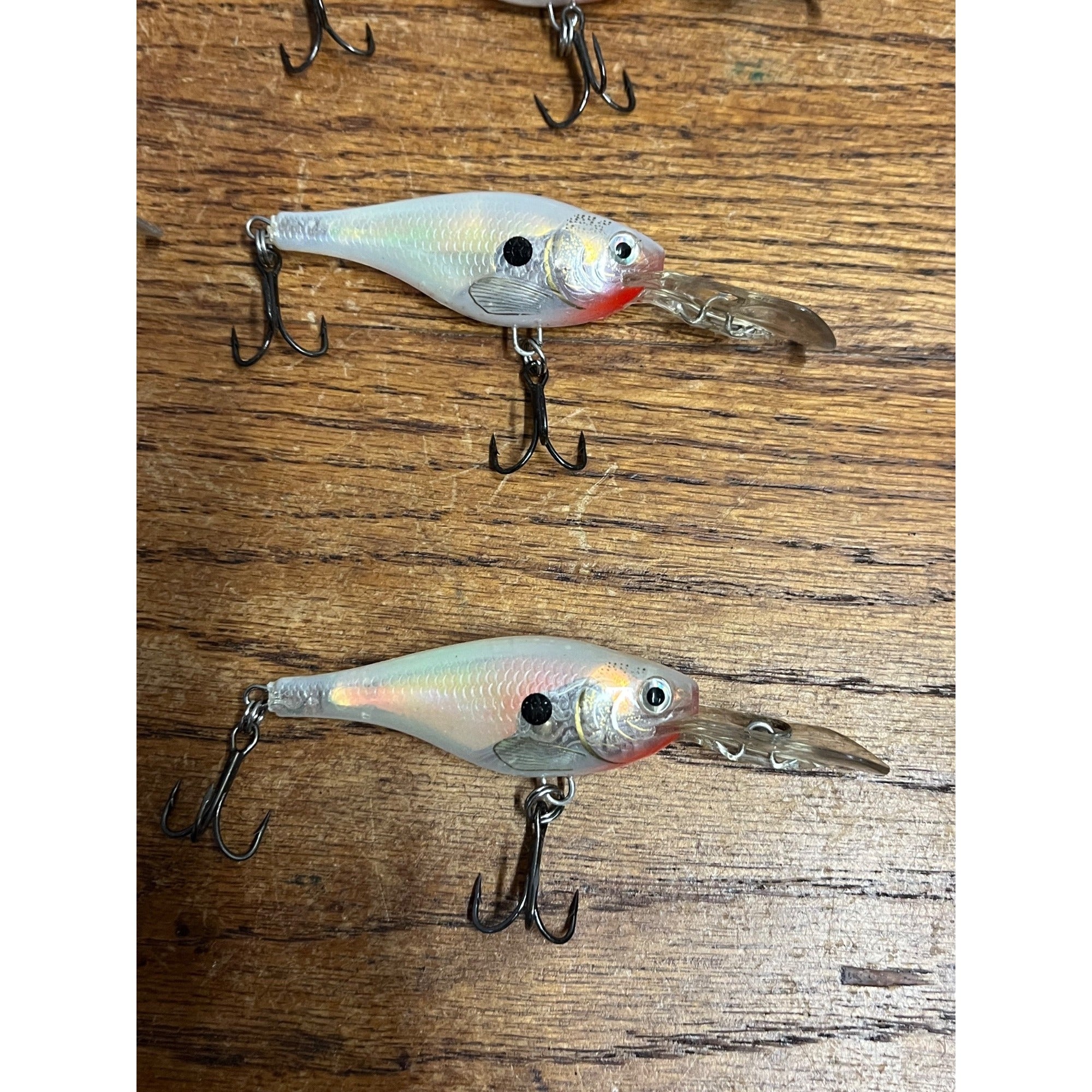 Rapala Glass Shad Raps Fishing Lures Lot (6) Used Vintage Bait #5