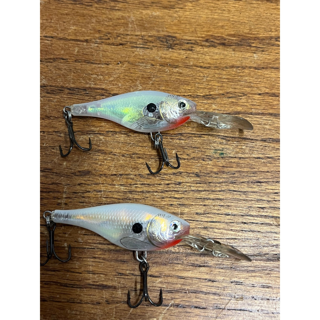 Rapala Glass Shad Raps Fishing Lures Lot (6) Used Vintage Bait #5