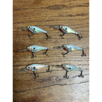 Rapala Glass Shad Raps Fishing Lures Lot (6) Used Vintage Bait #5